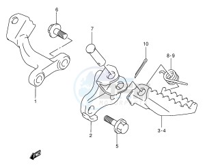 DR350 (E1) drawing FOOTREST