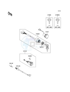 MULE_600 KAF400BDF EU drawing Ignition Switch