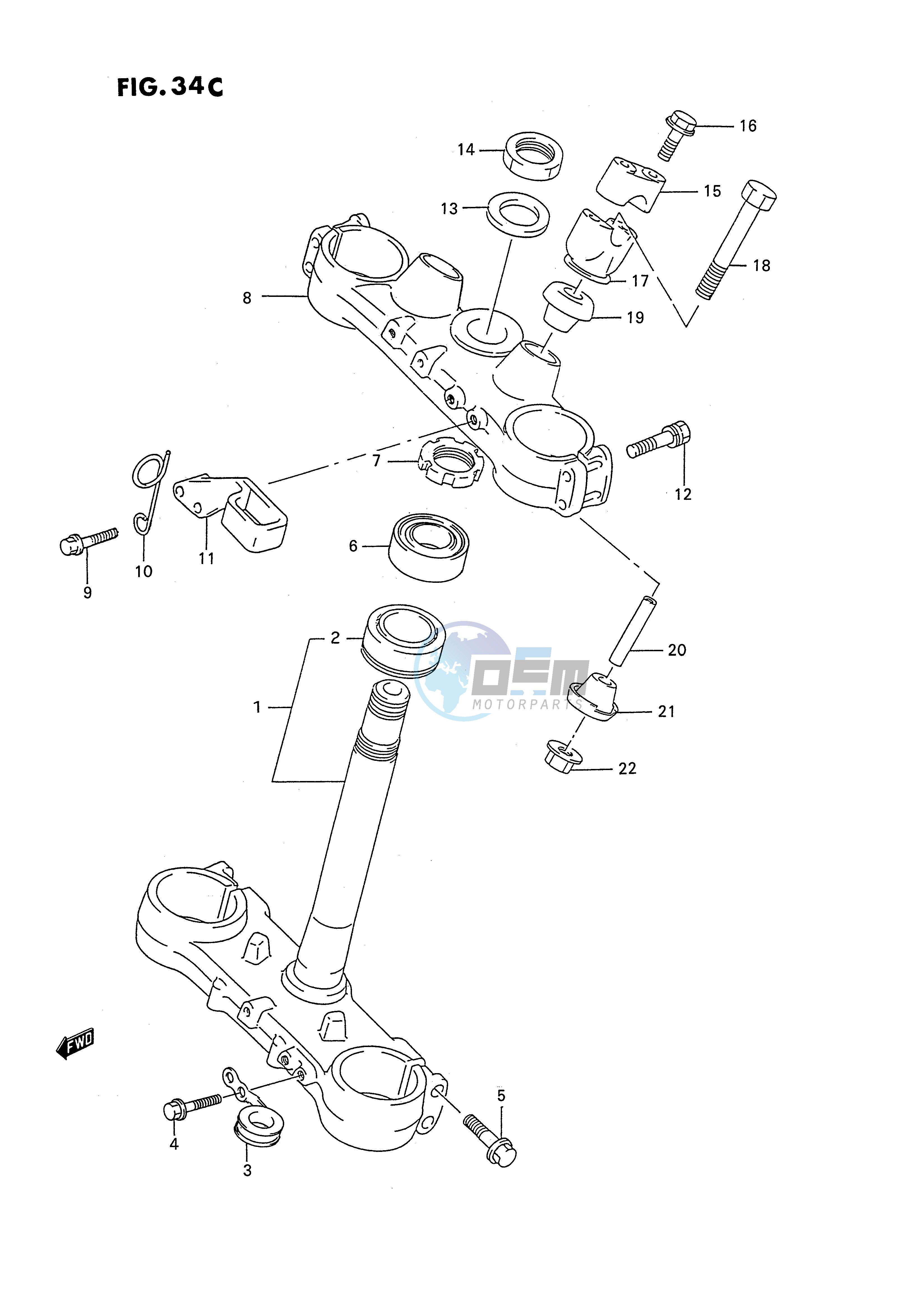 STEERING STEM (MODEL T)