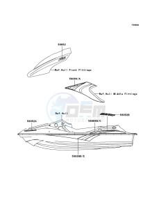 JET SKI STX-15F JT1500-A2 FR drawing Decals