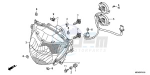 NT700VAB drawing HEADLIGHT