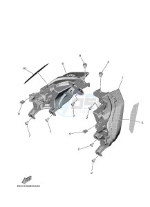 XP530 XP530-A TMAX SX ABS (BX38) drawing TAILLIGHT