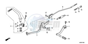 CRF125FE CRF125F Europe Direct - (ED) drawing PEDAL