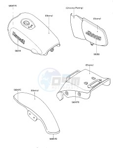 EL 250 B [ELIMINATOR[ (B2-B3) [ELIMINATOR drawing DECALS