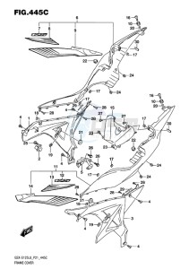 GSX-S125 MLX drawing FRAME COVER (GSX-S125MLXL8 P21)