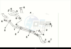 MAXSYM 400I (LZ40W1Z1-EU) (M2) drawing WATER PIPE