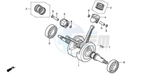 VT125C drawing CRANKSHAFT/PISTON