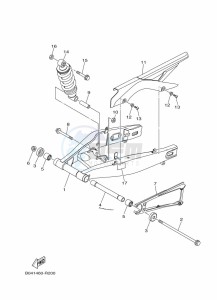 MT-03 MTN320-A (BEV6) drawing REAR ARM & SUSPENSION