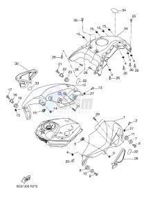 MTT690-A MT-07 TRACER TRACER 700 (BC61 BC61 BC61) drawing FUEL TANK 2