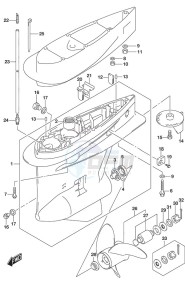 DF 225 drawing Gear Case (C/R)