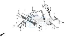 CBF250 drawing OIL COOLER