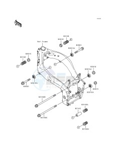 ZX 750 M [NINJA ZX-7R] (M1-M2) [NINJA ZX-7R] drawing FRAME FITTINGS