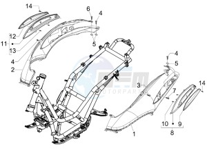 Beverly 125 e3 drawing Side cover - Spoiler