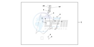 SH125B drawing WINDSHIELD