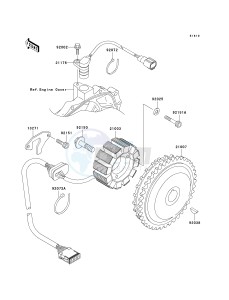 JT 1100 F [1100 STX D.I.] (F1-F2) [1100 STX D.I.] drawing GENERATOR