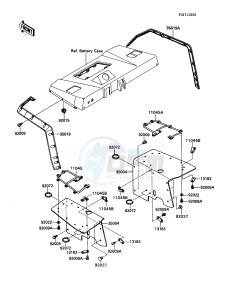 KAF 450 B [MULE 1000] (B1) [MULE 1000] drawing FRONT FENDER-- S- -