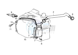 BEVERLY 125-200 drawing Cylinder head cover