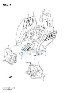 LT-Z400 (E19) drawing REAR FENDER (LT-Z400ZL0)