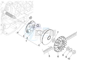 Nexus 125 ie e3 drawing Driving pulley