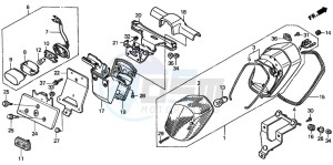 VT1100C3 drawing TAILLIGHT (2)