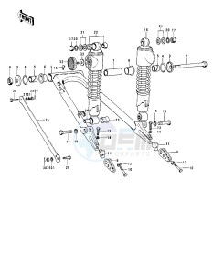 Z1 A [Z1-Z1A] 900 drawing SWING ARM_SHOCK ABSORBERS