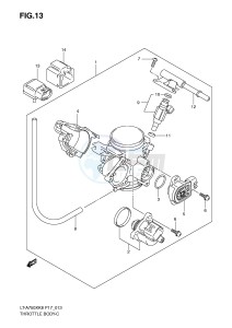 LT-A750X (P17) drawing THROTTLE BODY