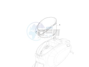 Sprint 50 4T 2V 25 kmh (EMEA) drawing Helmet huosing - Undersaddle