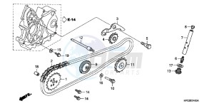 TRX90XD TRX90 Europe Direct - (ED) drawing CAM CHAIN