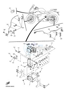 XJ6SA 600 DIVERSION (S-TYPE, ABS) (36D9) drawing ELECTRICAL 3