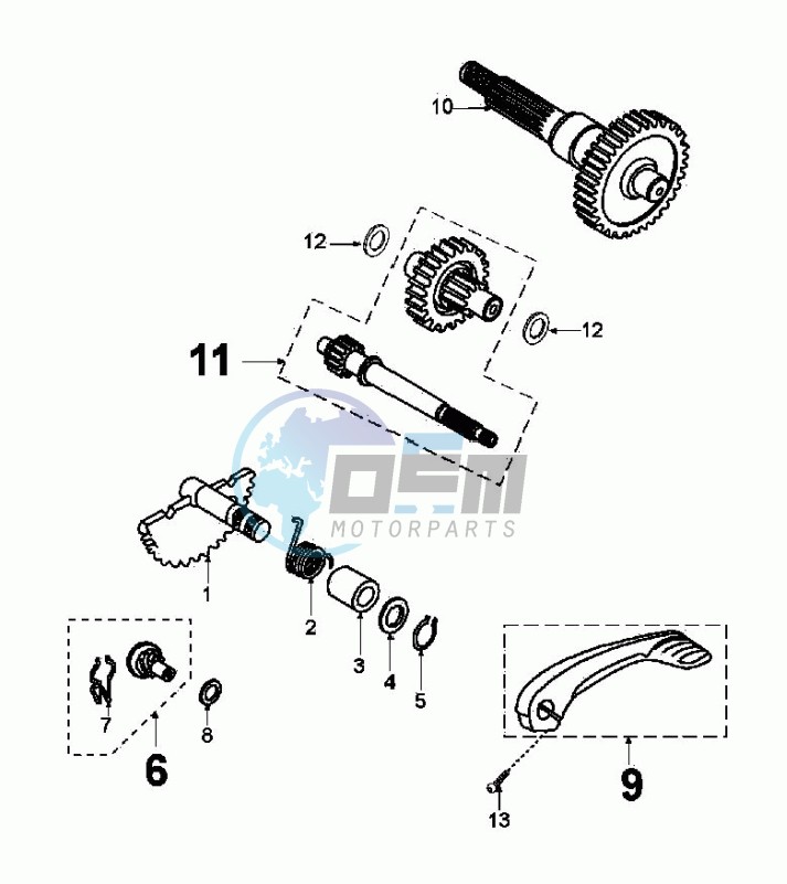 DRIVE SHAFTS / KICKSTARTER