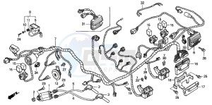 FJS600 SILVER WING drawing WIRE HARNESS (FJS6001/2/D3/D4/D5)