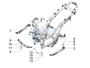 Beverly 250 Tourer (USA) USA drawing Frame bodywork