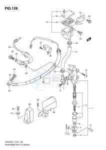 SV650S (E2) drawing REAR MASTER CYLINDER (SV650SAL1 E24)