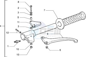 VELOFAX 50 drawing Handlebars component parts