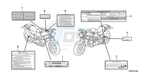 VTR2509 F / CMF LL drawing CAUTION LABEL