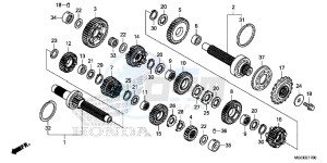 CB1100AE CB1100 ABS UK - (E) drawing TRANSMISSION