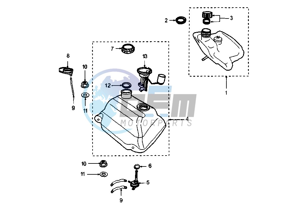 FUEL AND OIL TANK