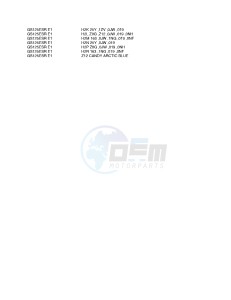 GS125 (E1) drawing * COLOR CHART *