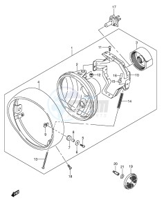 VL1500 (E2) drawing HEADLAMP (E24)