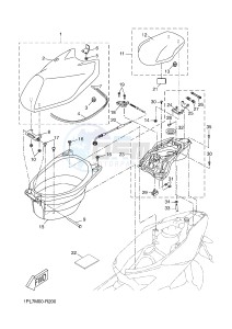 NS50N AEROX NAKED (1PL8 1PL8 1PL8) drawing SEAT & CARRIER