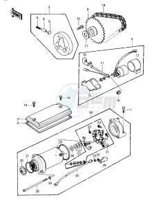 KZ 440 A [LTD] (A1) [LTD] drawing STARTER MOTOR_STARTER CLUTCH -- 80 A1- -