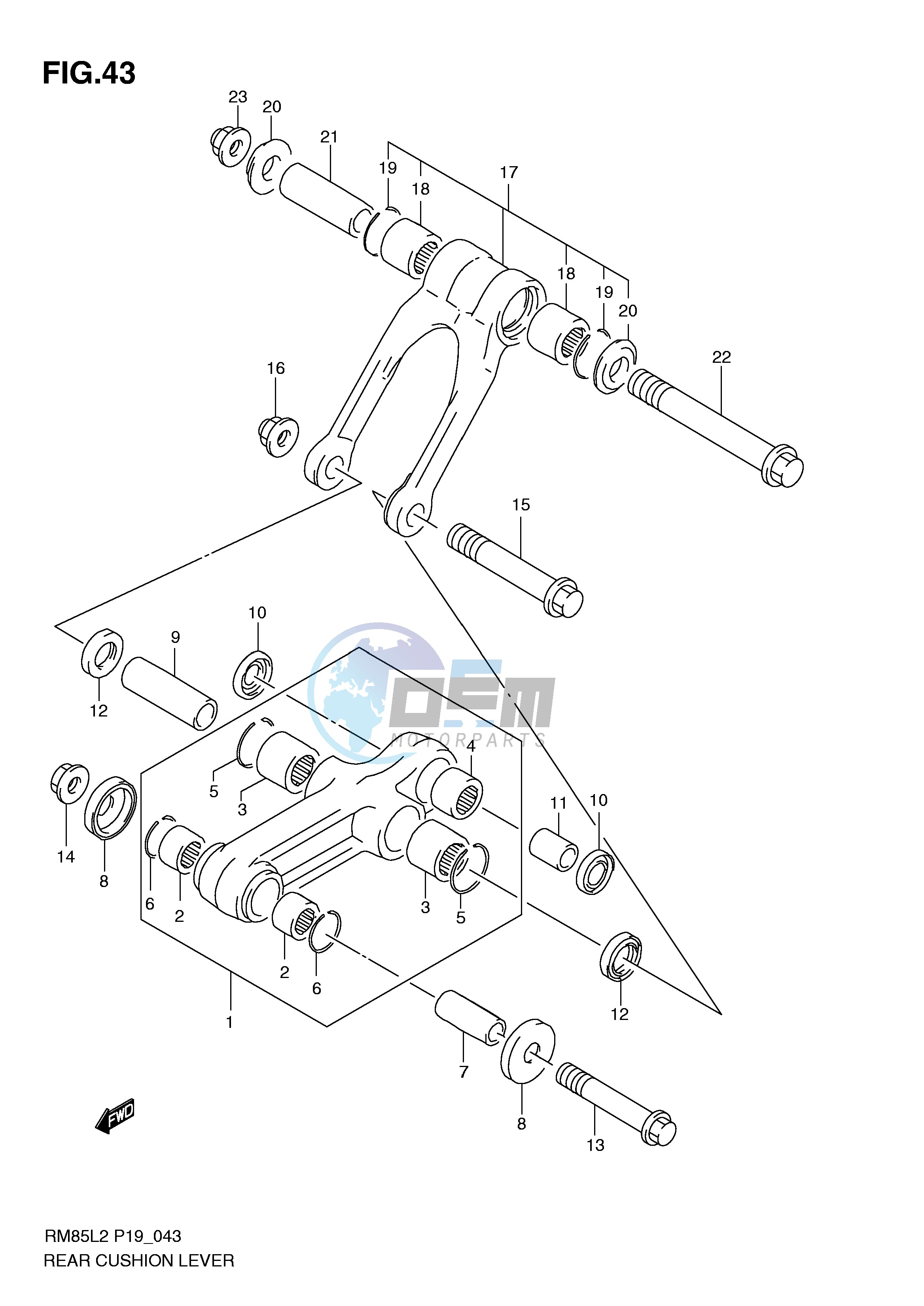 REAR CUSHION LEVER