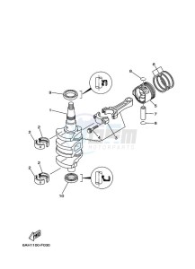 F20PLH-2010 drawing CRANKSHAFT--PISTON