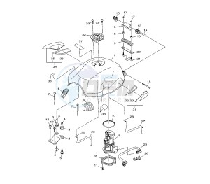 XJ6-FA DIVERSION ABS 600 drawing FUEL TANK