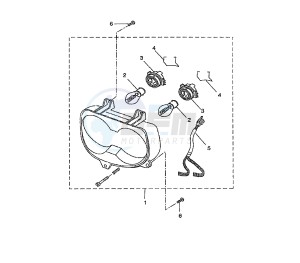 BW'S NAKED 50 drawing HEADLIGHT