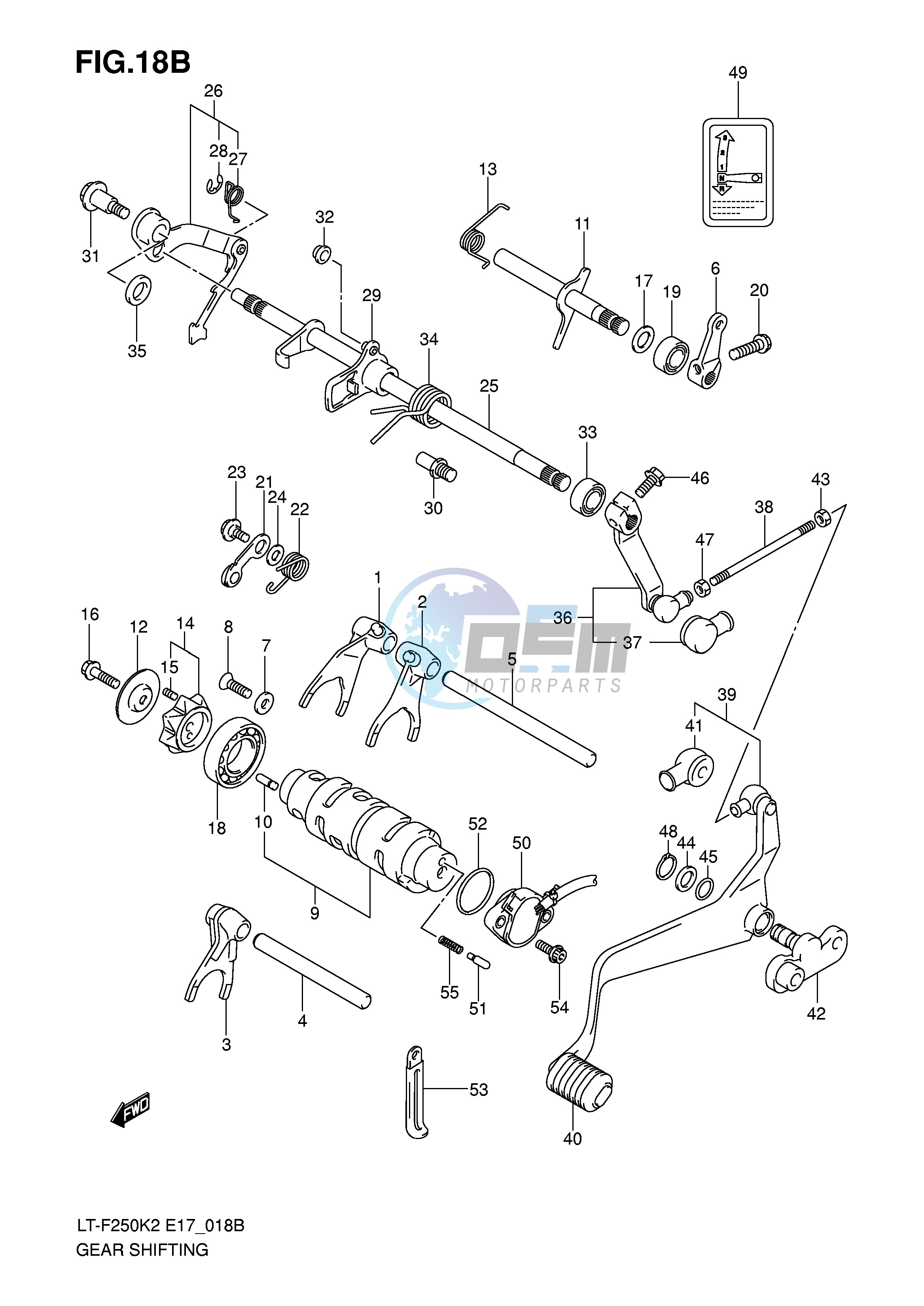 GEAR SHIFTING (LT-F250K6 E4)