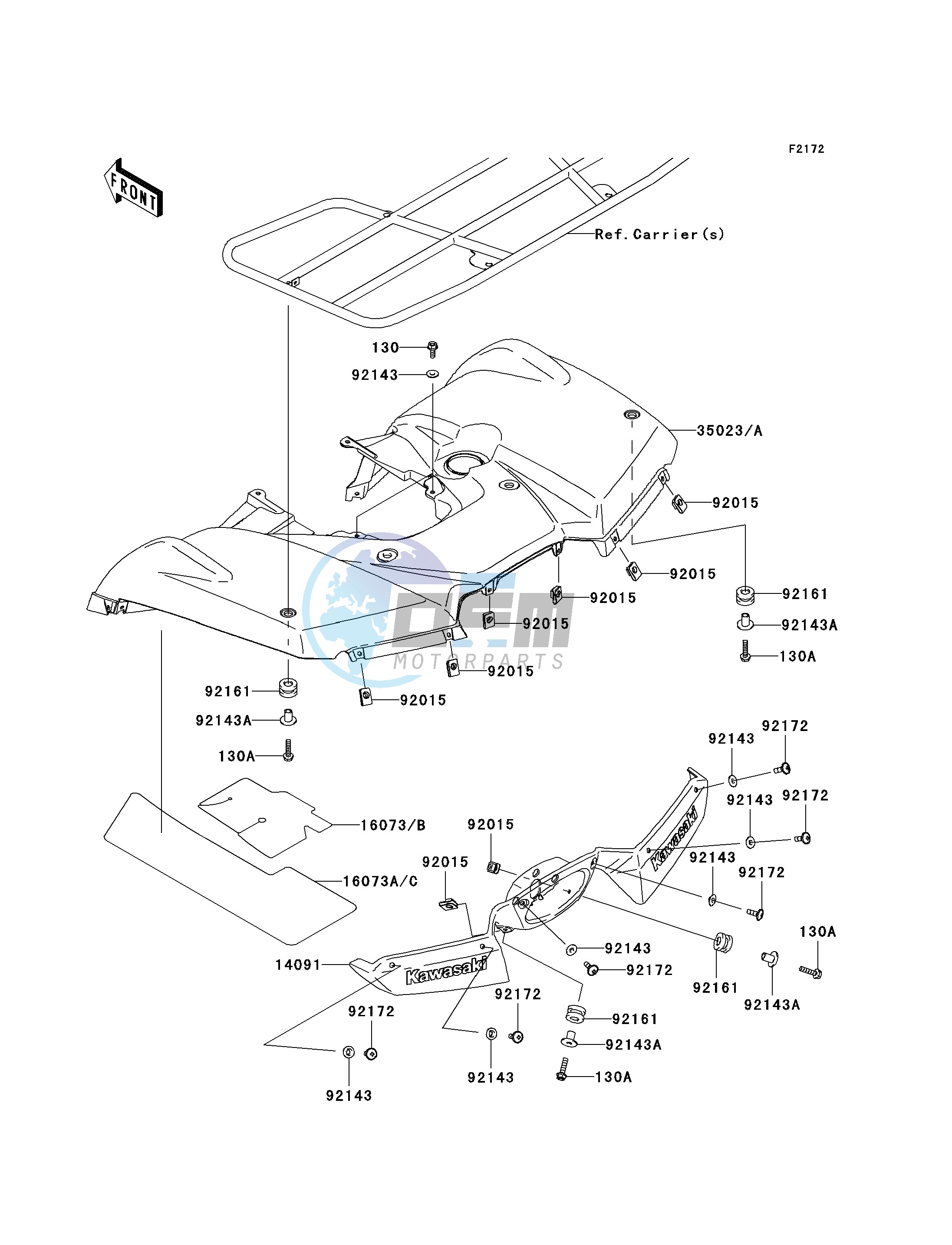 REAR FENDER-- S- -