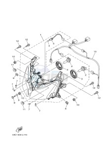 XP500 T-MAX 530 (59CS) drawing HEADLIGHT