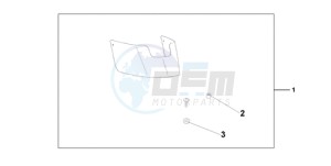 VT750CA9 Europe Direct - (ED / MME) drawing CHROME REAR FENDE