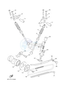 YW125 YW125CB (37D5) drawing VALVE